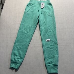 Nike Sportswear High-Waisted Joggers  Women Sz XS Green Brand New